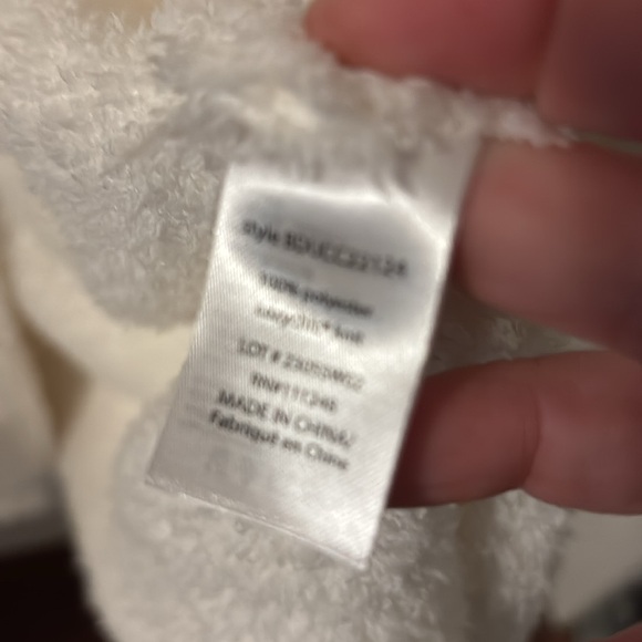 NWT!! BAREFOOT DREAMS Unisex Long Cozy Robe, Ivory - Size 1 Small - Picture 6 of 8